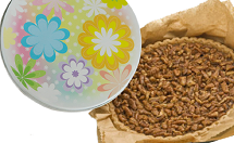 PECAN PIE IN FLOWER POWER TIN